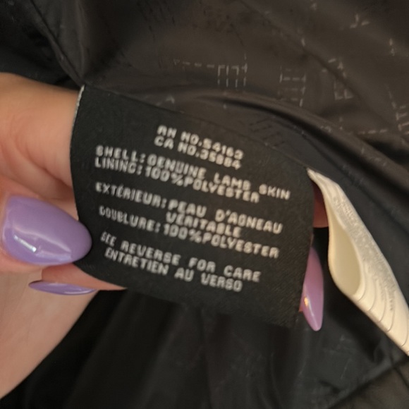 Cole Haan Lamb Skin Leather Jacket - Picture 8 of 9